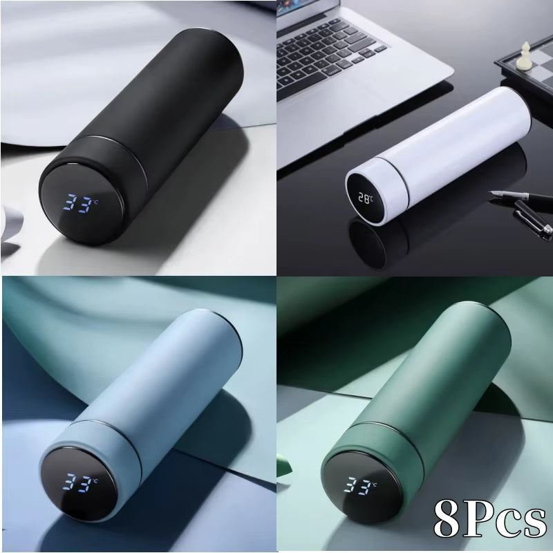 Intelligent Temperature Display Thermal Mug 304 Stainless Steel Thermos Bottle Long-Lasting Heat Preservation Cute Water Bottle