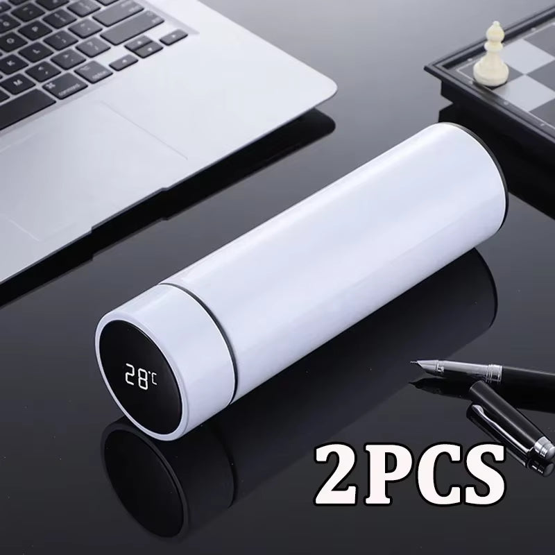 Intelligent Temperature Display Thermal Mug 304 Stainless Steel Thermos Bottle Long-Lasting Heat Preservation Cute Water Bottle