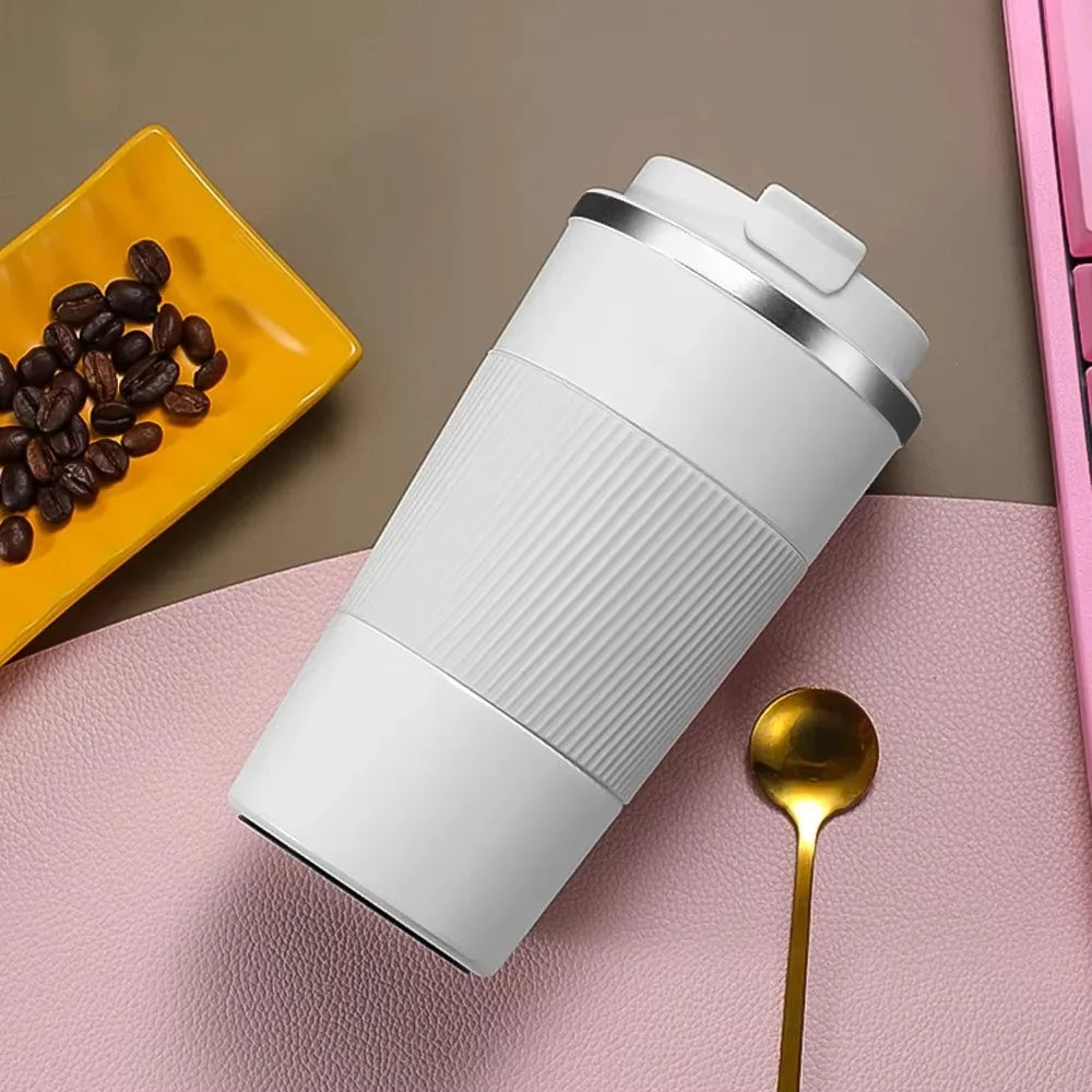 Stainless Steel Coffee Cup Double Layer Vacuum Insulation Cup Outdoor Portable Car Water Cups Fashion Mug Water Bottle